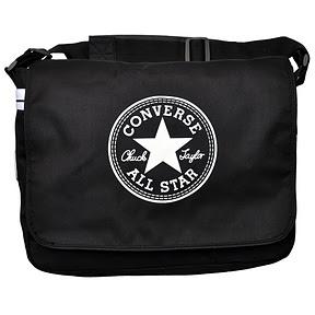 Converse Tasche – Shoulder Flap Bag 99110-30 Laptoptasche Black Schwarz Schultertasche