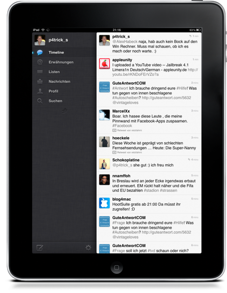 Der Twitter-Client meiner Wahl fürs iPad