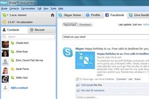 Mit Facebook Integration: Skype 5.0 erschienen.