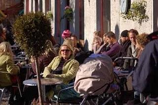 Herbstliches Cafémilieu in Göteborg