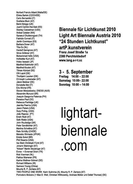 Opening Light art Biennial 2010