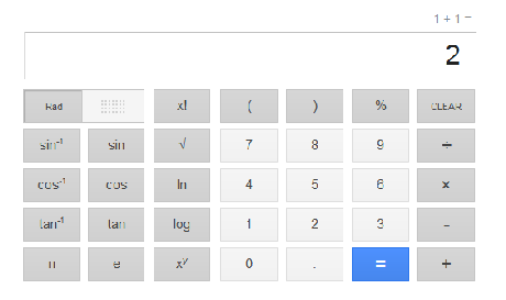 Google’s Taschenrechner