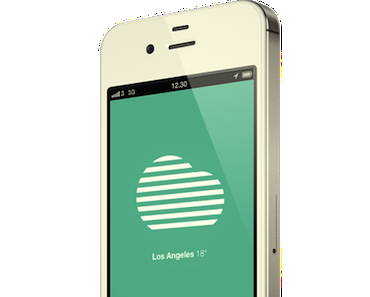 Minimalistisches iPhone Wetter mit Stil