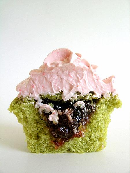 Matcha Strawberry Cupcakes