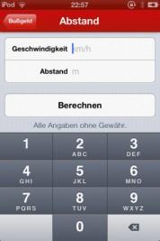 Bußgeld – der Bußgeldrechner für Deutschland auf iPad, iPhone