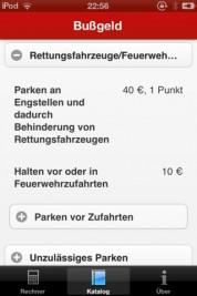 Bußgeld – der Bußgeldrechner für Deutschland auf iPad, iPhone