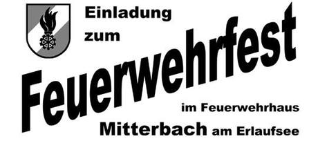 Feuerwehrfest in Mitterbach – Vorankündigung