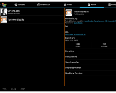 Twidere für Android: Twitter-Client mit Tablet-Optimierung