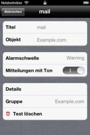 miServer – Überwachungstool auf dem iPhone für Ihren Online-Auftritt