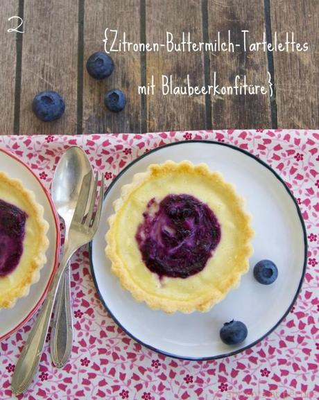 Zitronen-Buttermilch-Tartelettes für’s Blogger – Kochbuch