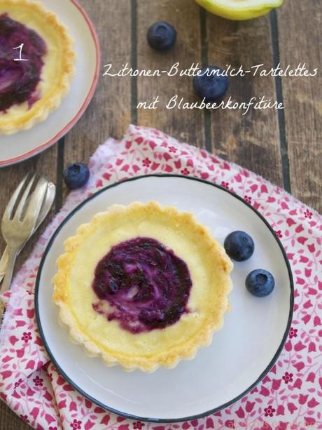 Zitronen-Buttermilch-Tartelettes für’s Blogger – Kochbuch