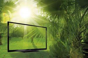 Riesig im Bild, klein im Verbrauch: Stromsparen mit den neuen TV-Modellen von Sharp,  Quelle: sharp.de