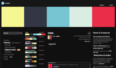 Die perfekte Farbkombination mit Adobe Kuler herausfinden