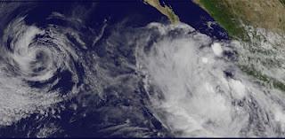 Pot. Tropischer Sturm HECTOR wird wahrscheinlich Hurrikan - Mexiko momentan nicht bedroht, Hector, Mexiko, Hurrikansaison 2012, aktuell, Pazifische Hurrikansaison, Nordost-Pazifik, Satellitenbild Satellitenbilder, August, 2012, 