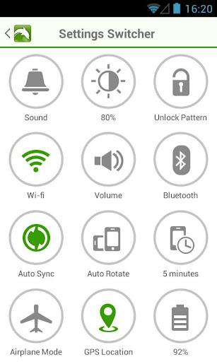 Settings Switcher – Übersichtliches Menü für die wichtigsten Einstellungen auf deinem Android Phone