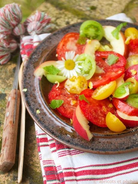 Tomaten-Pfirsich-Salat und eine neue Liebe