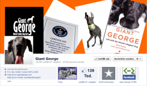 Hund Giant George als Rekordhalter