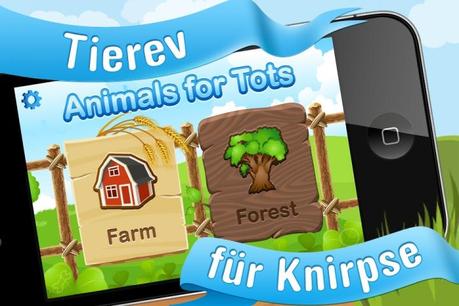 Tiere für Kleinkinder.  Animierte Lernkarten mit Tiergeräuschen