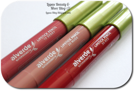 alverde Lipstick Pencils