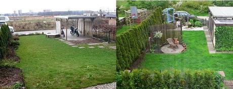 Der alte Garten vorher und nachher