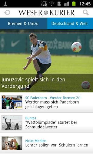 WESER-KURIER News – Die Tageszeitung für Nordlichter und Werder Bremen Fans