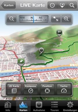 Maps 3D – GPS Tracks für alle Outdoor-Aktivitäten