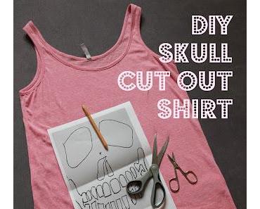 DIY: Skull Cut out Shirt