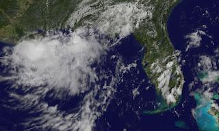 Pot. Tropischer Sturm NADINE - Achtung auf Florida, Nadine, Florida, Golf von Mexiko, Satellitenbild Satellitenbilder, Vorhersage Forecast Prognose, Atlantische Hurrikansaison, Hurrikansaison 2012, September, 2012, 