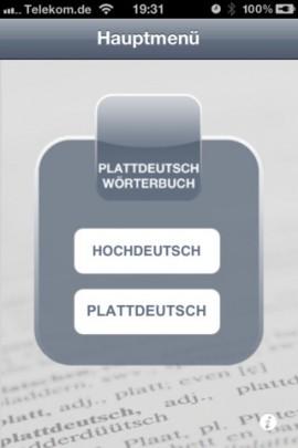 Plattdeutsches Wörterbuch – für den Nord-Süd-Dialog auf dem iPhone