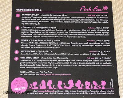 Pink Box September 2012