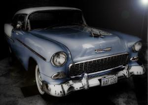 Chevrolet Bel Air Hardtop – Blue & White ( 1956 )