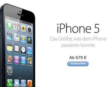 iPhone 5 Vorverkauf gestartet