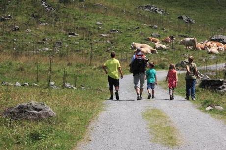 Kinder auf dem Wanderweg