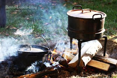 Schweinebraten mit Semmelknödel - Kochen am offenen Feuer #1