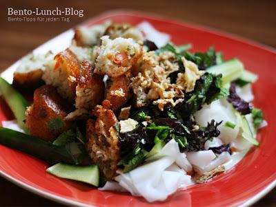 Banh cuon / Banh Uot + Banh tom, Vietnamesische Reisflakes
