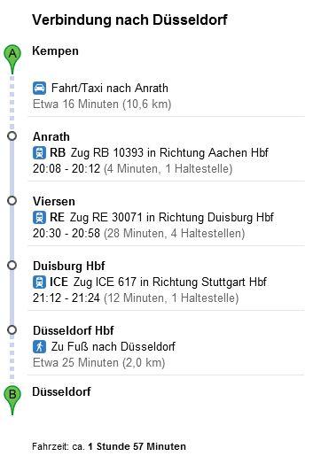 Google & Die Deutsche Bahn starten Transit in Deutschland