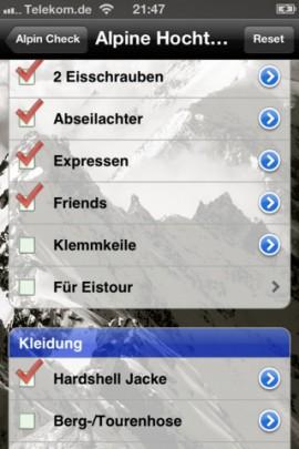 Alpin Check – DIE Universal-App für jeden Bergsportler
