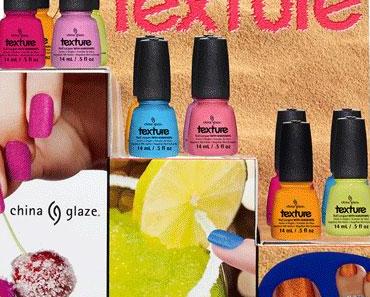 China Glaze " New Texture Collection " Sommer 2013