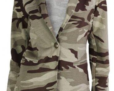 Fünf Ideen, einen Camouflage-Blazer zu stylen