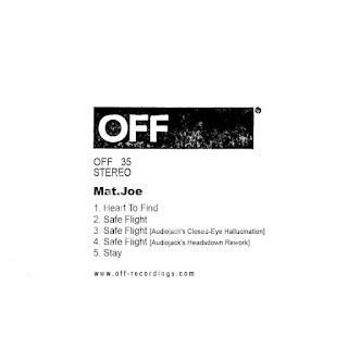 Auf Off Recordings ist Verlass, OFF035 - Mat.Joe - Heart To Find EP Incl- Audiojack RMXs