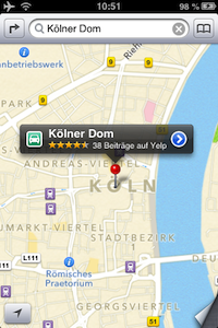 Kölner Dom verschwunden - Apple Map versagt?