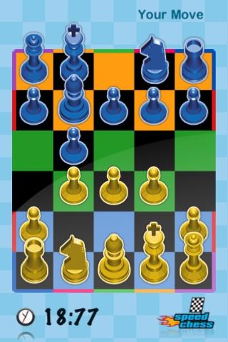 Schnelles Schach Match mit kleinerem Spielfeld: Chess – The Speedgame