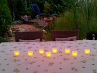 LED-Teelichter als Tischdeko