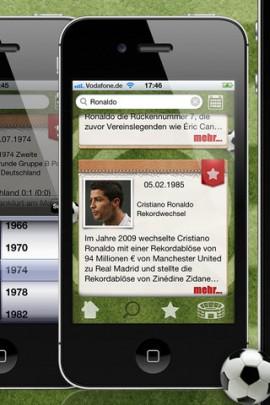 Fußball Almanach 1900 – 2012 – geballtes Fußballwissen auf dem iPhone