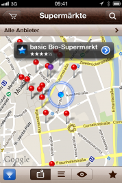 Wohin? – mit iOS 6 momentan schwierig, mit der App schnell und leicht gefunden