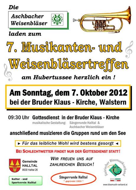 Vorankündigung: Weisenbläsertreffen am Hubertussee 2012