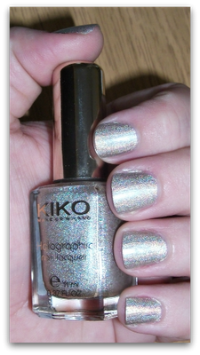 KIKO Holographic Nail Lacquer (399) Silk Taupe