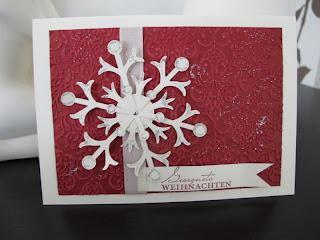 Erste Weihnachtskarte und Termin zum Stempelworkshop