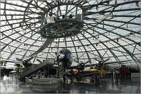 Red Bull Racing - Hangar 7 - Visiting Salzburg - The Red Bull - Flying Bulls Exhibition - with the famous 360 bar on the top