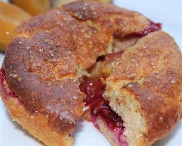 Topfen-Grieß-Muffins mit Zwetschgenfüllung